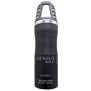 Vurv Genius Man Perfumed Deodorant Spray for Men 6.7 oz / 200ml - New